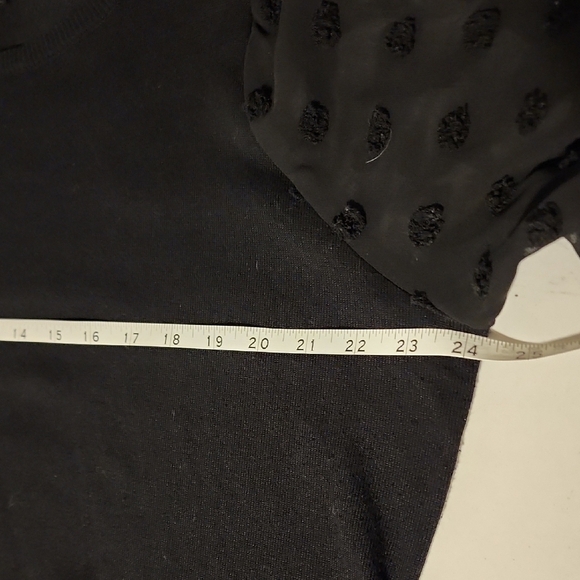 Black Boxy Embellished Blouse Sweatshirt - Picture 4 of 6